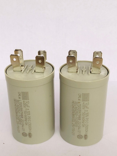 2 Capacitor Permanente 12uf- 400v Weg