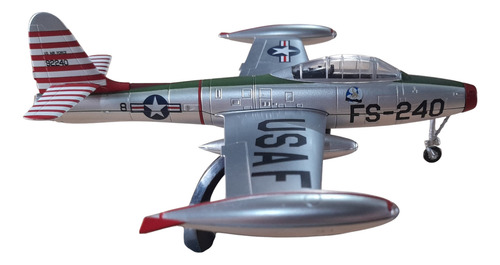 Avión Usa F-84 De La Segunda Guerra Mundial Maquetas Metalizado