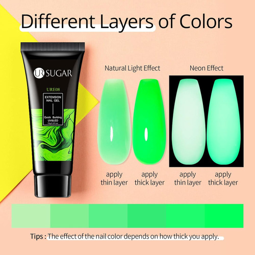 Ur Sugar Juego De Uñas De Gel De Extensión De Poliéster Que