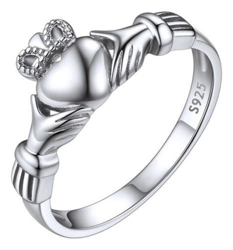 Anillo Mujer De Irlandés Claddagh Corazón De Amor Nudo Celta