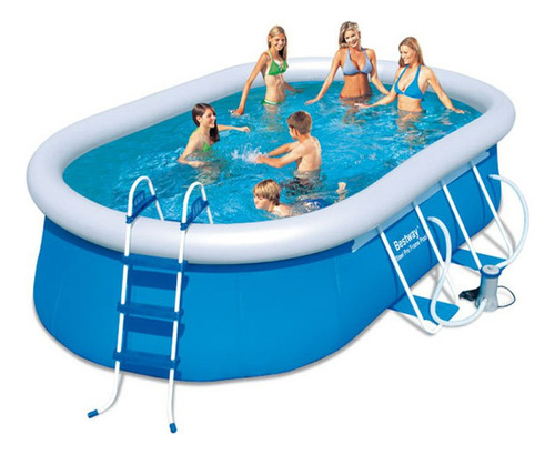 Piscina Gomón Inflable Ovalada Bestway 10759 Ltrs Accesorios