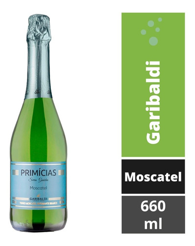 Espumante Garibaldi Primícias Moscatel Branco 660ml