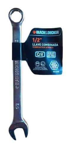 Llave Combinada De 7/16 Y 1/2 Marca Black And Decker