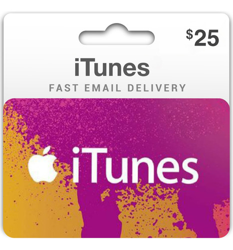 Tarjeta Itunes Apple Gift Card 25 Usd Usa | Ent Inmediata