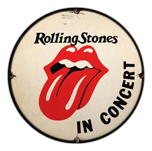 #644 - Cuadro Decorativo Vintage - The Rolling Stones Rock