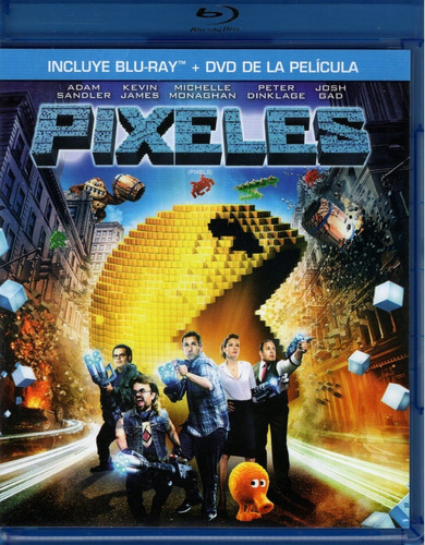 Pixeles Pixels Adam Sandler Pelicula Blu-ray + Dvd