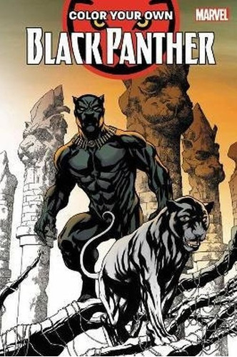 COLOR YOUR OWN BLACK PANTHER, de Varios autores. Editorial Marvel, tapa blanda en inglés, 2023