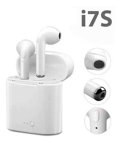 Imagen 3 de 5 de Audífono Bluetooth Hbq I7 Manos Libres AirPods Wireless 2