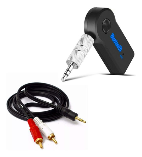 Adaptador Bluetooth Mesa Som Caixa Amplificada + Cabo Rca P2