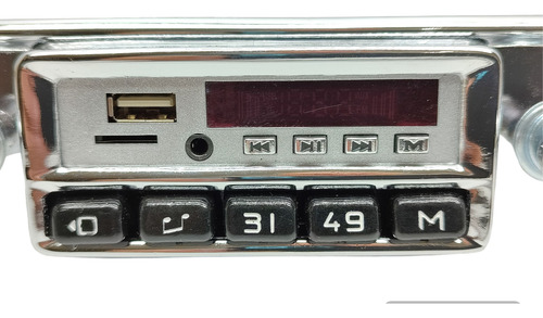 C10, Veraneio, Chevette, Rádio Retrô Com Fm E Bluetooth Novo