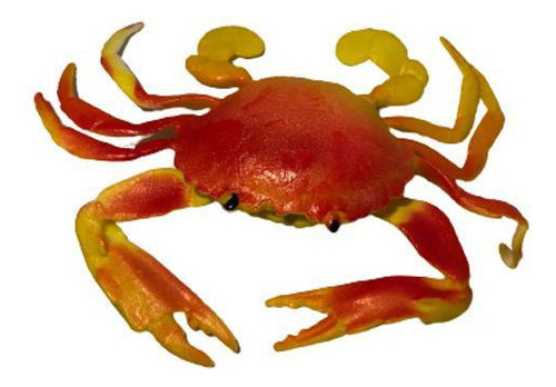 Cangrejo de juguete infantil con forma de animal, color goma, 9 cm