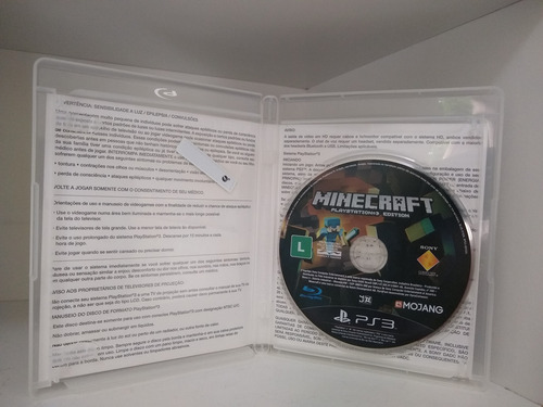 Minecraft Playstation 3 Edition Ps3 Mídia Fisica (completo) (Usado)
