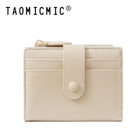 Cartera Corta De Estilo Japonés Simple Retro Para Mujer