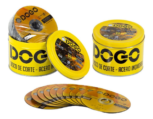 Pack 100 Discos De Corte Amoladora 115 X 1.6 P/ Metal Acero