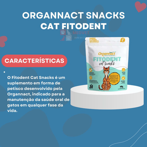 Fitodent Cat Snacks Organnact 40g