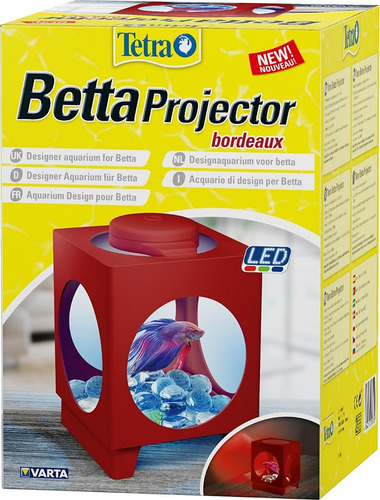 Beteira Aquário P/ Betta Tetra Led Vermelho 1,8l Mlfull