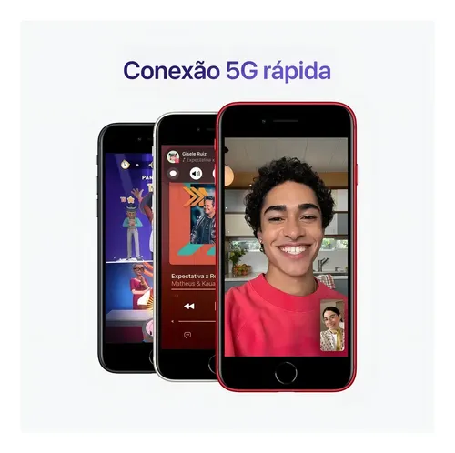 Apple iPhone SE (3ª geração, 64 GB) - Meia-noite | Parcelamento