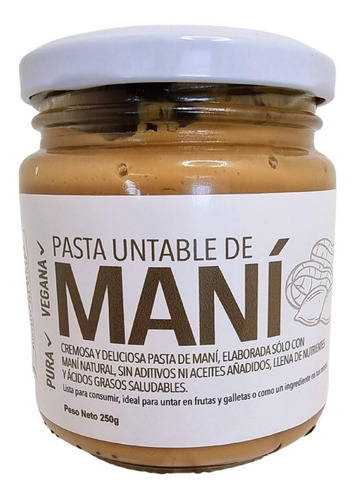 Imagen 1 de 7 de Pasta De Maní - Marca Dulce Salud