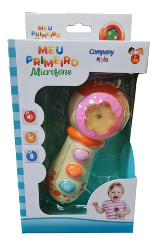 Meu Primeiro Microfone Educativo Brinquedo Infantil Criança