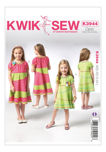 Mccall 's Patterns Kwik Sew K3944 Niña Patron Costura Para