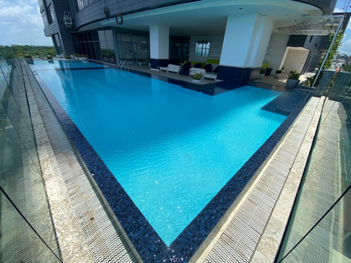Los Cacicazgos: Espectacular Apartamento Nuevo En Venta - Impresionante Vista Al Mar Y La Ciudad Piso 14, Área De Bar And Lounge, Piscina Gimnasio Área Infantil Salón Multiusos Cine