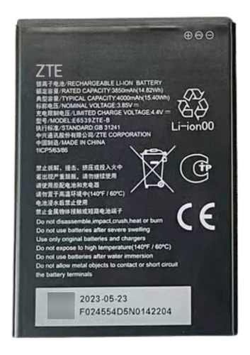 Bateria Pila E6539zte-b Para Zte Blade A53 Recuperada
