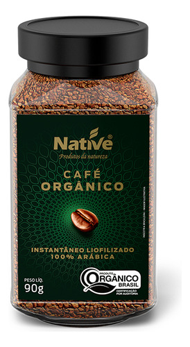 Café Liofilizado Orgânico 90g Native
