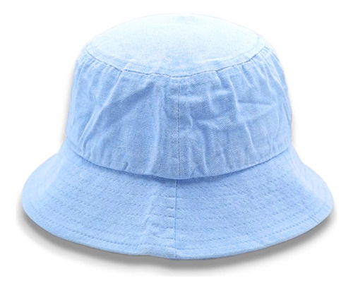 Gorro Bucket Hat Denim Prelavado Colores Varios