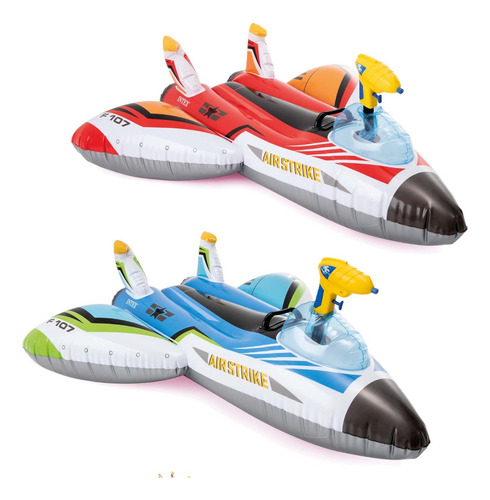 Flotador De Avión Con Pistola De Agua Intex Para Niños