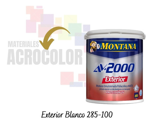 Pintura Exterior Av2000 Montana Blanco 