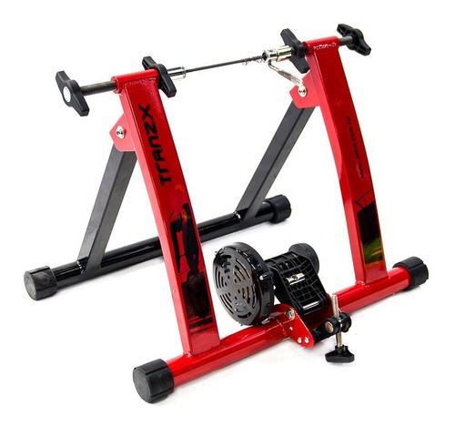 Soporte Bicicleta Piso Rodillo O Entrenamiento Tranzx Rojo