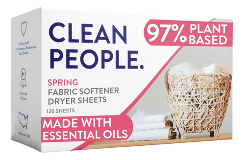 Sábanas Suavizantes The Clean People Spring, 120 Hojas