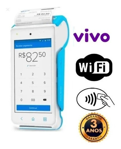 Imagem 1 de 7 de Maquininha Point Smart - A Máquina De Cartão Do Mercado Pago