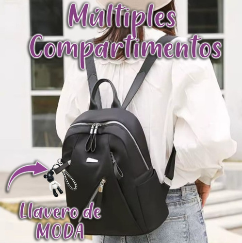 Bolsa Mujer Mochila Impermeable Cierre Antirrobo A2502 Sig