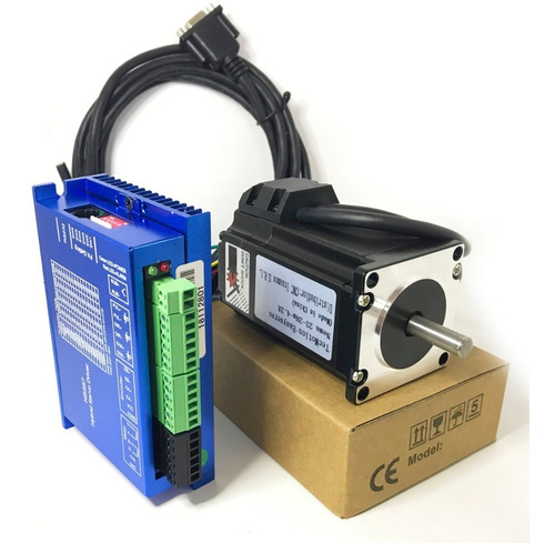 Easy Servo Motor Nema 23 2nm Con Driver Y Cable Encoder. Cnc