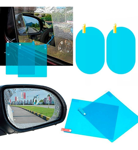 Mica Antiempañante Película Espejo Retrovisor Y Ventana 4pz