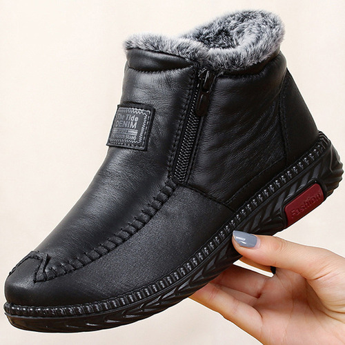 Botas Mujer Piel Algodón Antideslizantes Impermeables