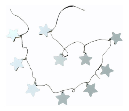 Imagen 2 de 3 de Guirnalda Decorativa Estrellas De Madera Excelente Calidad