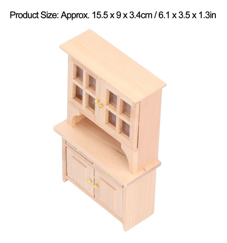 Miniatura Simulada De Madera Para Muebles De Casa De Muñecas