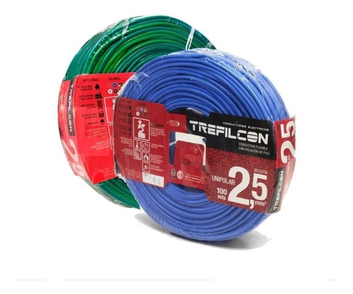 Cable Unipolar Trefilcom 2.5mm Rollo X100 Metros