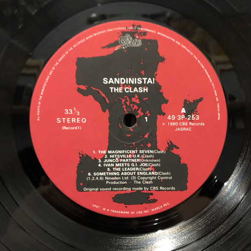 The Clash - Sandinista! Lp Triplo Edição Japonesa Com Obi