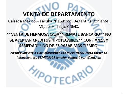 Imagen 14 de 14 de Oferta!!! Venta De Departamento Calz Mexico-tacuba Cdmx Ph