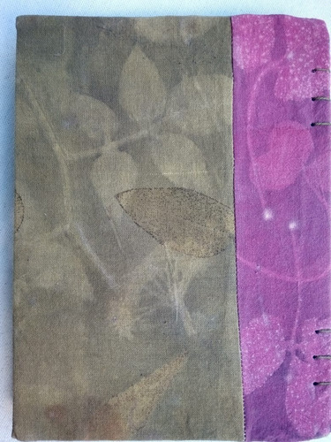 Cuaderno Artístico, Con Impresión Vegetal. Verde Fumee