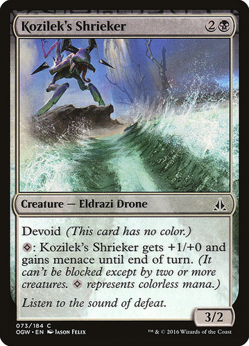 Carta Magic Kozilek's Shrieker X 4 Unidades Playset Mtg