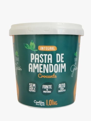 Kit 4x Pasta De Amendoim - Terra Dos Grãos - Crocante - 1 Kg