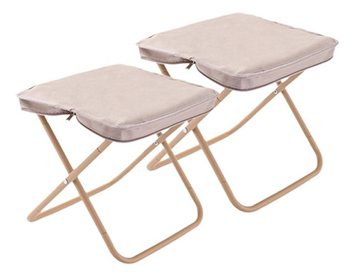 Taburete De Acampada Pequeño, Silla Plegable, Reposapiés,
