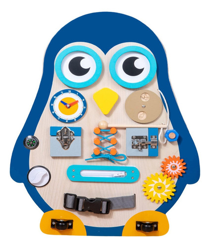 L Busy Board Montessori Toy Basic Life Skills Juguete De