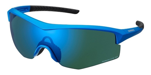Imagem 1 de 5 de Óculos Ciclismo Azul Shimano Spark Ce-sprk1-mr Duas Lentes