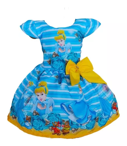 Vestido Infantil Temático Moana Baby Luxo - Pequenos Encantos Baby