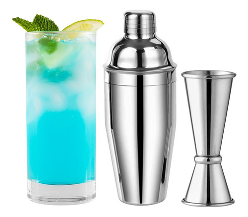 Kit Bartender Cocteleria Mixologia Bebidas Shaker + Jigger